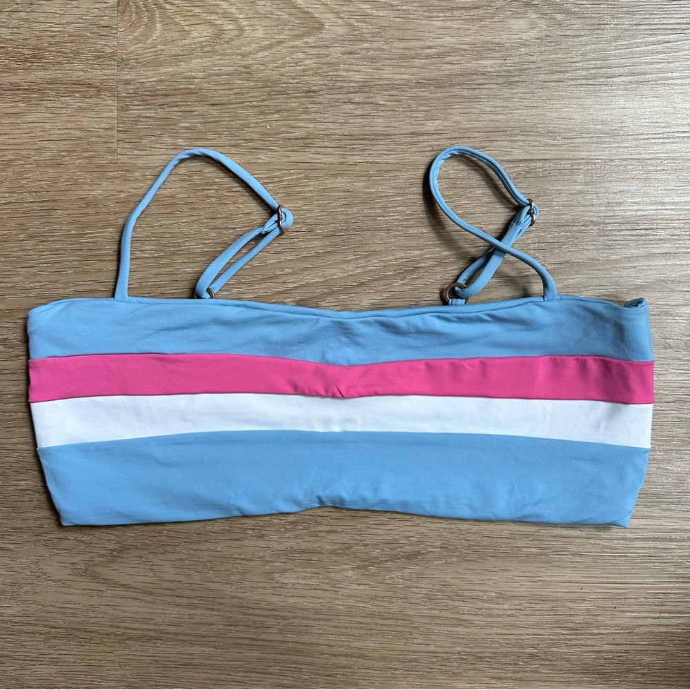 Rebel Stripe Bikini Top